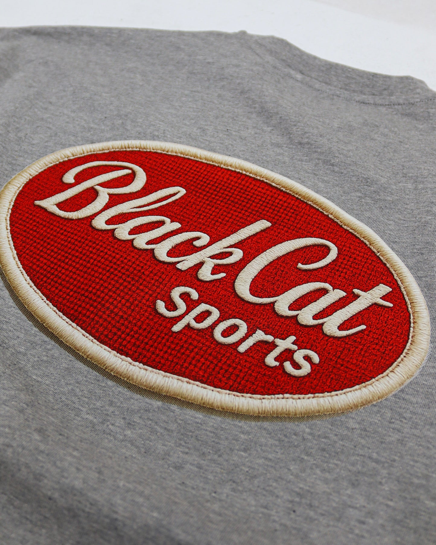 The Badge Tee - Grey Marl
