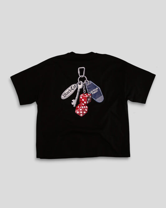 Keys of LV Boxy Tee - Black