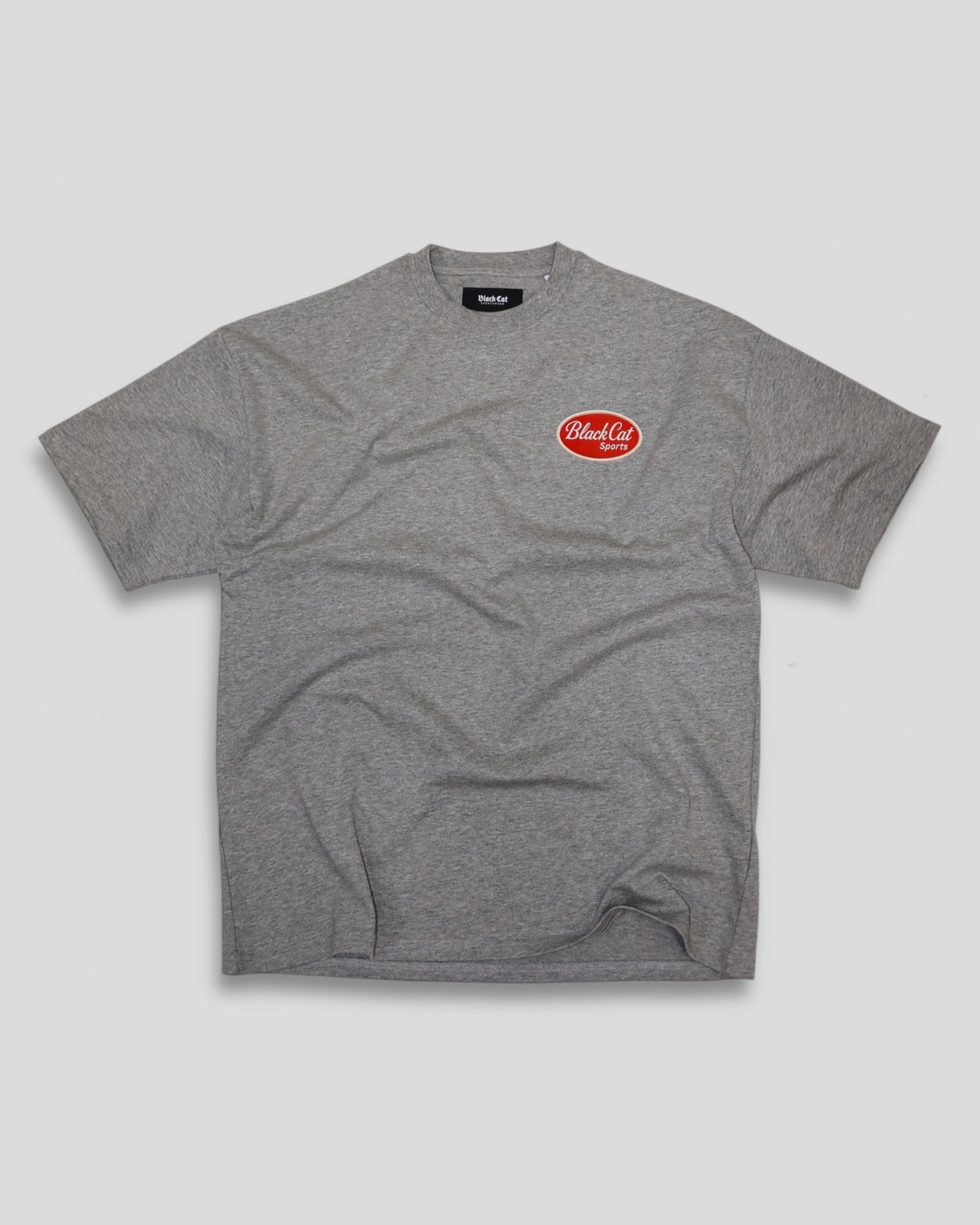 The Badge Tee - Grey Marl