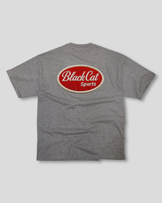 The Badge Tee - Grey Marl