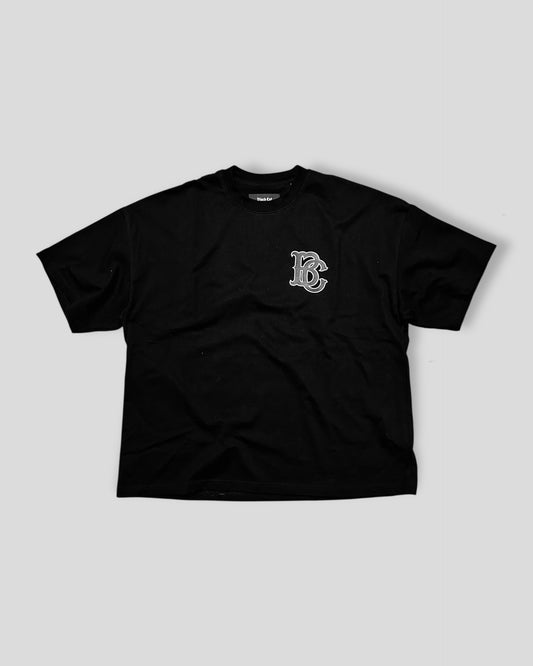 Monogram Boxy Tee - Black